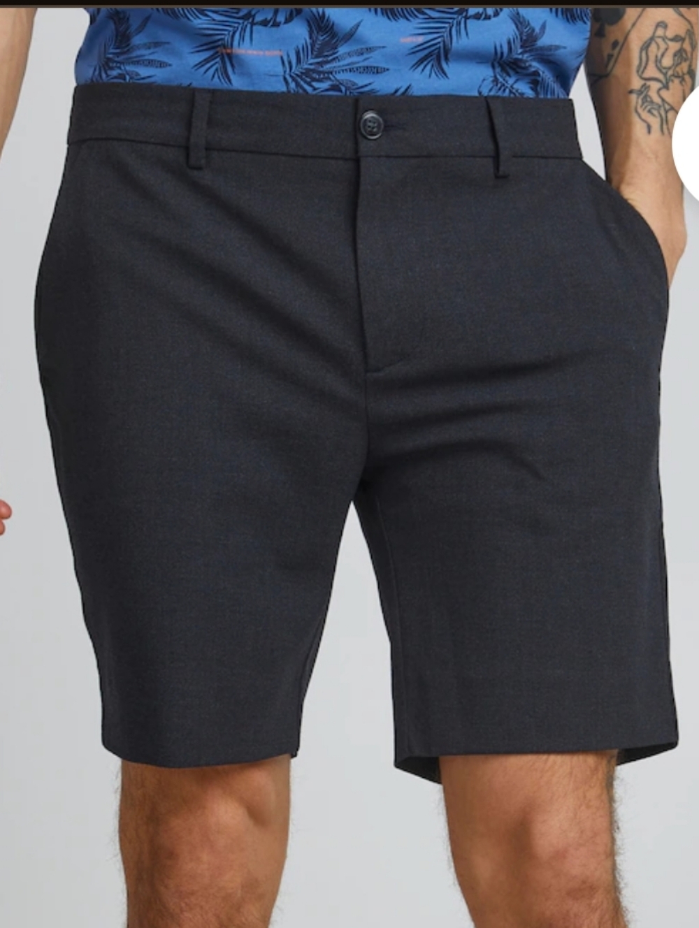 Casual Friday Navy Blue Dress Shorts